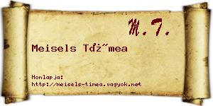 Meisels Tímea névjegykártya